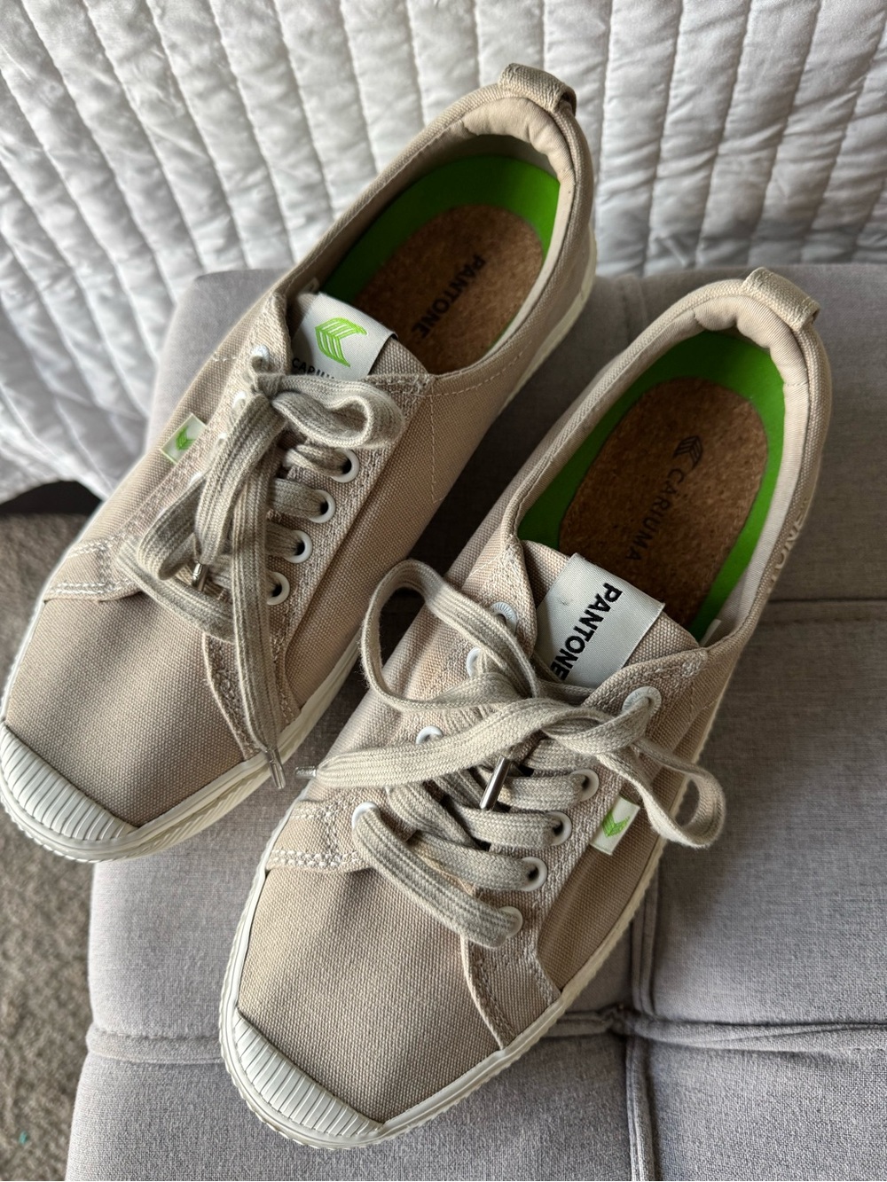 Cariuma x Pantone Canvas Sneakers Beige Gray Men’s US 9.5 EU 42
